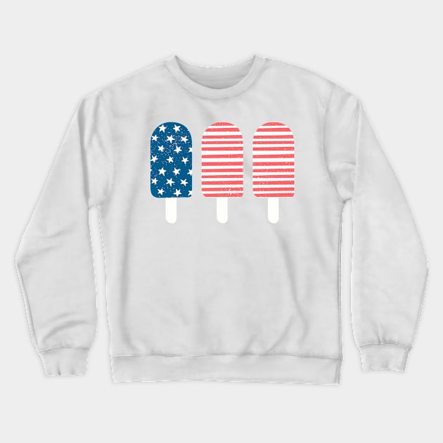 4th of July Crewneck Sweatshirt by melomania